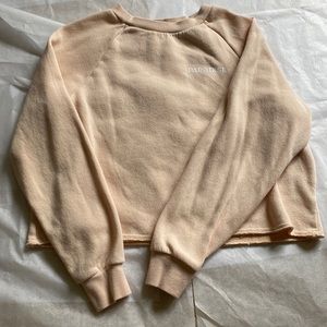 Peach cropped small sweatshirt